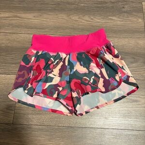 Reebok Women's Athletic Camo Shorts - Pink and Green